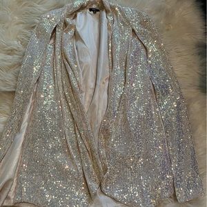 Privy Sequined Cape